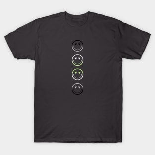 Agender Pride Smiley T-Shirt